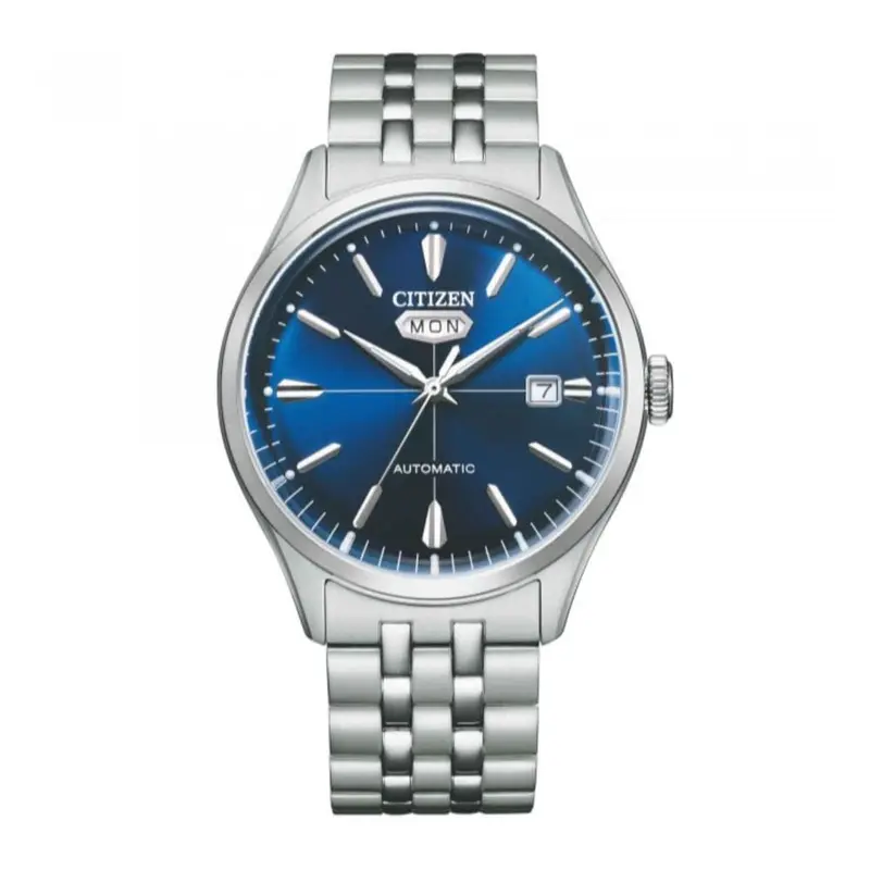 Citizen Nh8390-71L Mechanical Stainless Steel Blue Dial Automatic Men's Watch 1