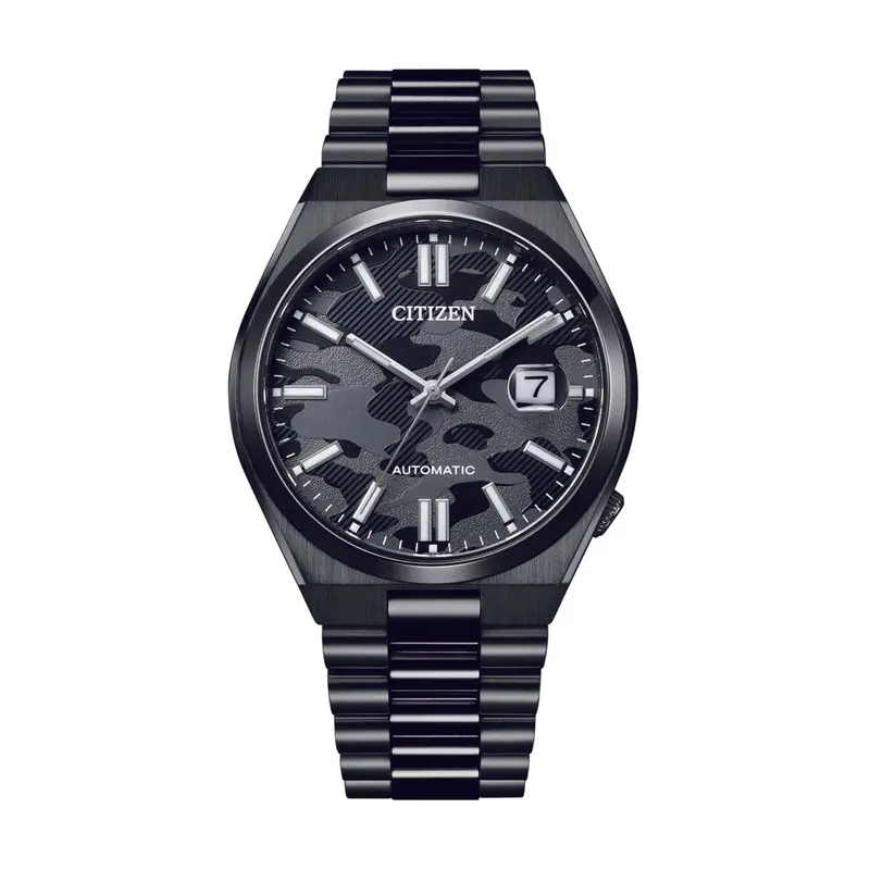 Citizen Nj0155-87E Automatic Black Camouflage Dial Men's Watch 1