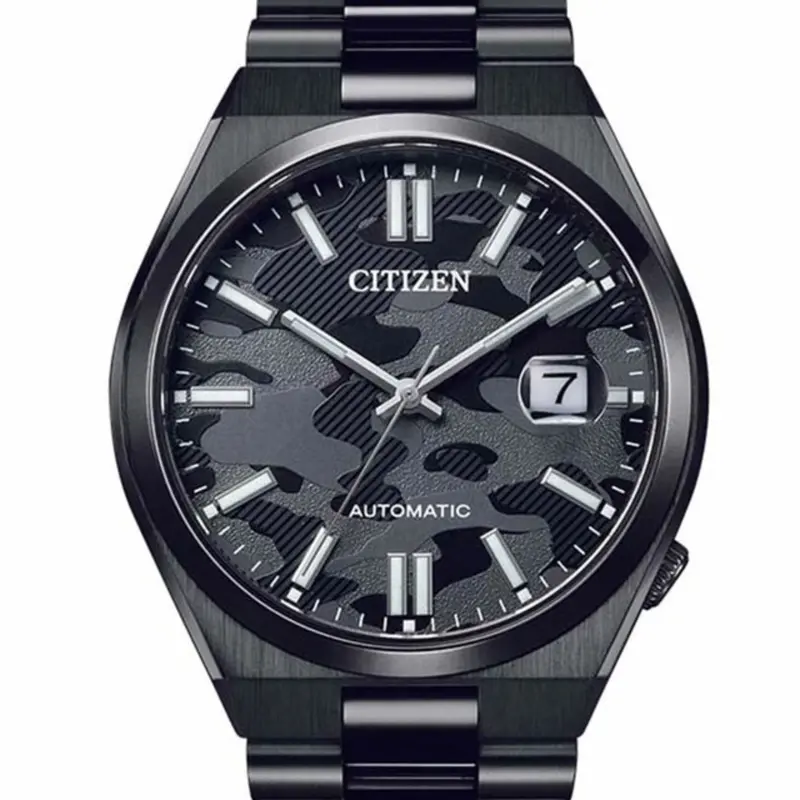 Citizen Nj0155-87E Automatic Black Camouflage Dial Men's Watch 2