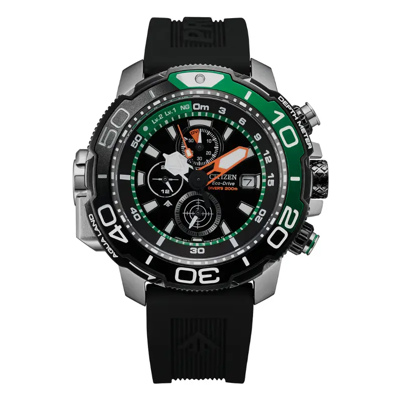 Citizen Promaster Black Synthetic Rubber Strap Men Watch Bj2168-01E 1