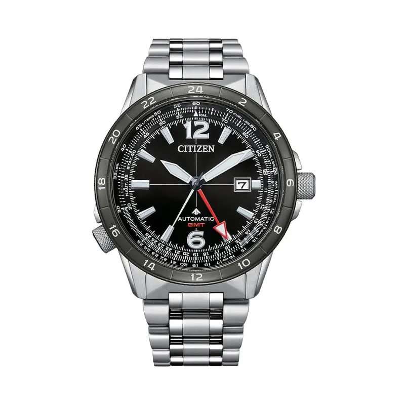 Citizen Promaster Gmt Silver Stainless Steel Strap Men Watch Nb6046-59E 1