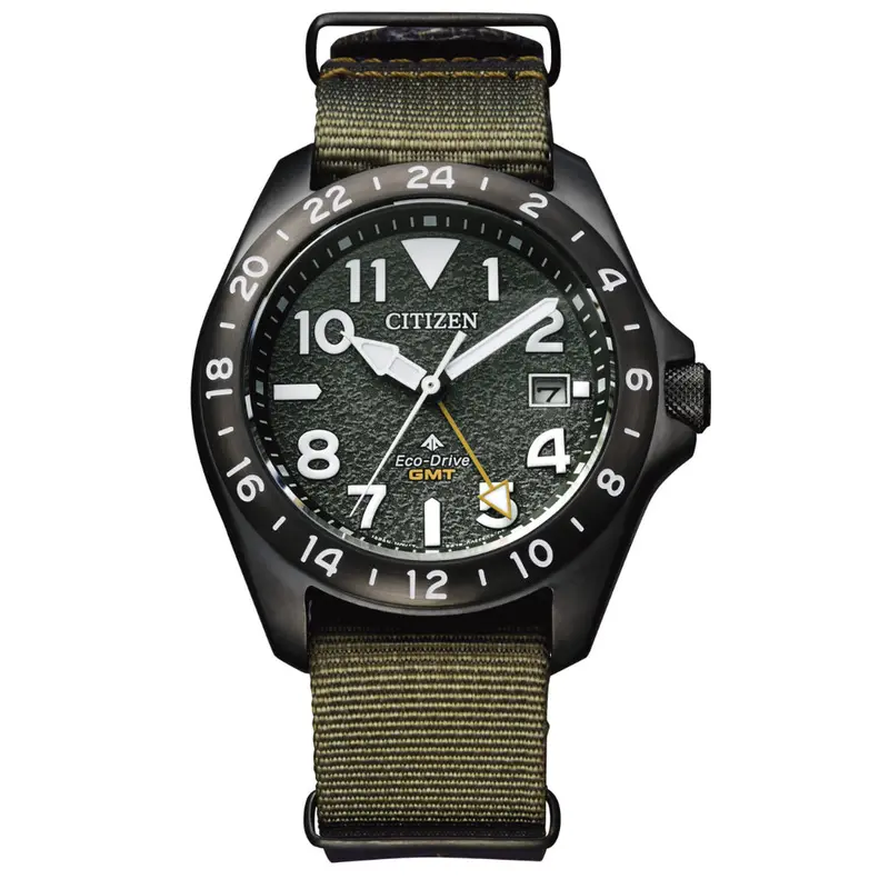 Citizen Promaster Green Nylon Strap Men Watch - Gmt | Bj7155-05X 1