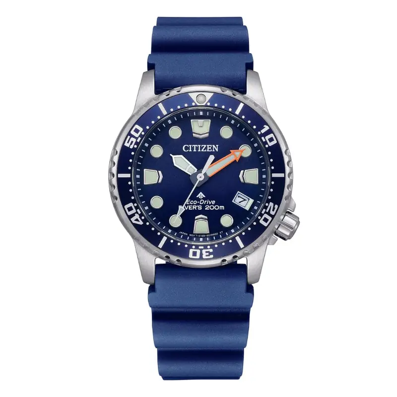 Citizen Promaster Marine Blue Dial And Polyurethane Strap Men Watch Eo2021-05L 1