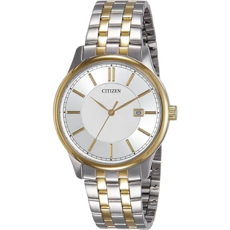 Citizen Quartz Analog Two-Tone Stainless Steel Strap Men Watch Bi1054-55A 1