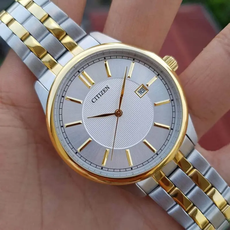 Citizen Quartz Analog Two-Tone Stainless Steel Strap Men Watch Bi1054-55A 2