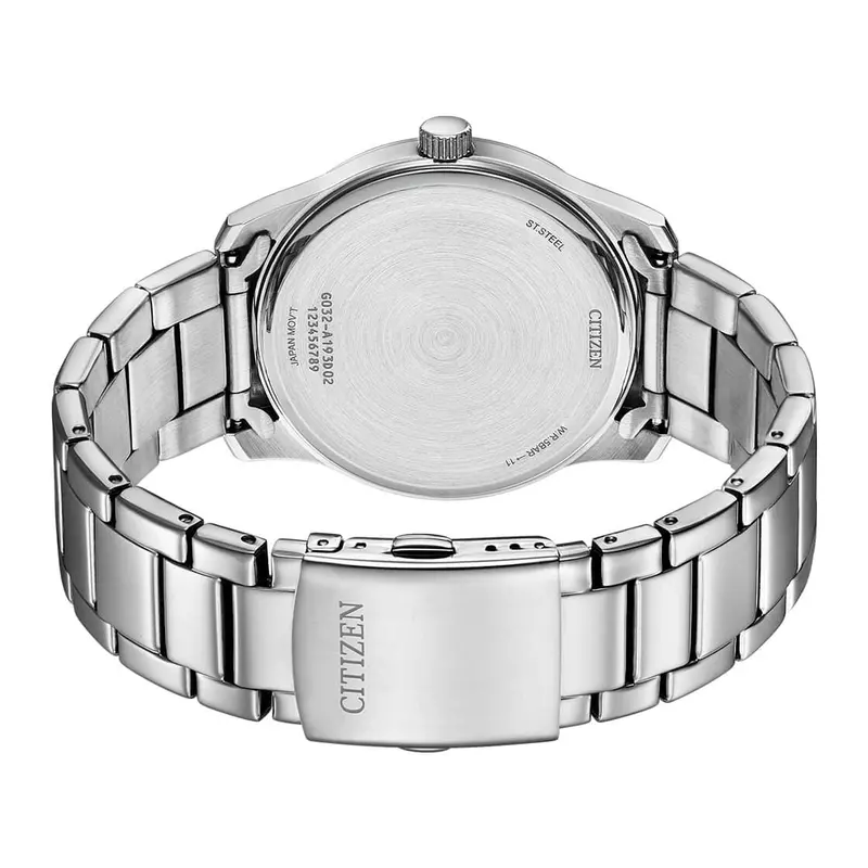 Citizen Quartz Gray Dial With Silver Stainless Steel Strap Men Watch Bh5001-56H 2
