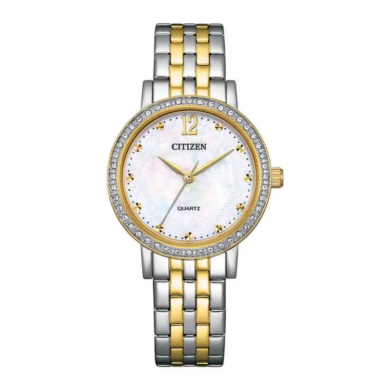 Citizen Quartz Two-Tone Stainless Steel Strap Women Watch El3104-54D 1