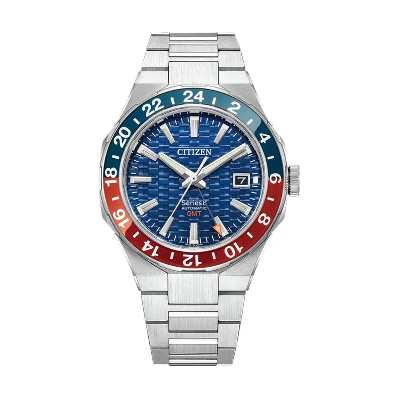 Citizen Series 8 Blue Dial Silver Stainless Steel Strap Men Watch Nb6030-59L 1