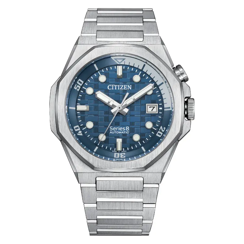 Citizen Series 8 Silver Stainless Steel Strap Men Watch Nb6060-58L 1