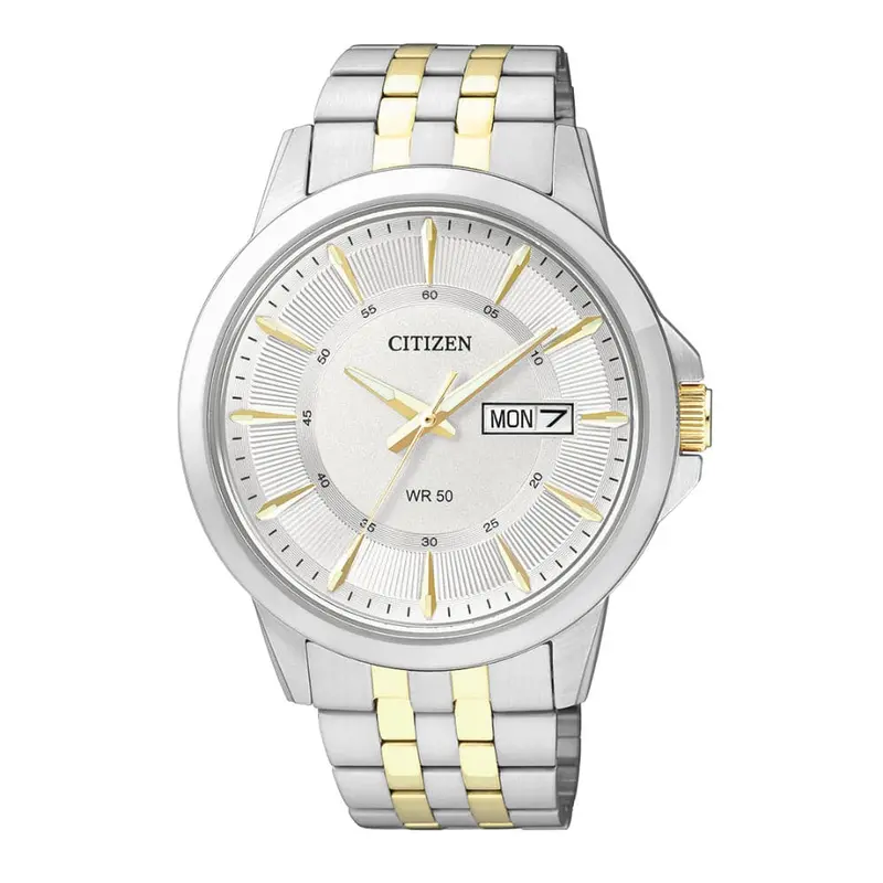 Citizen Silver Dial And Stainless Steel Strap Men Watch Bf2018-52A 1
