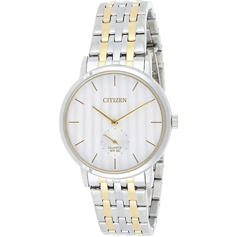Citizen Silver Dial Two-Tone Stainless Steel Strap Men Watch Be9174-55A 1