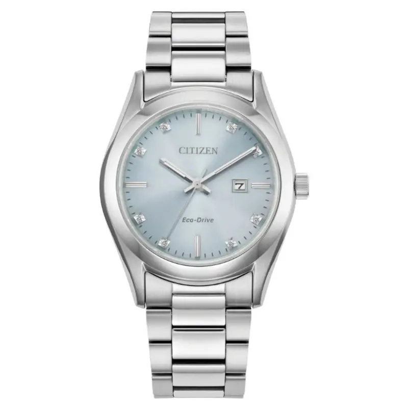 Citizen Sports Luxury Blue Dial Stainless Steel Unisex Watch Ew2700-54L 1