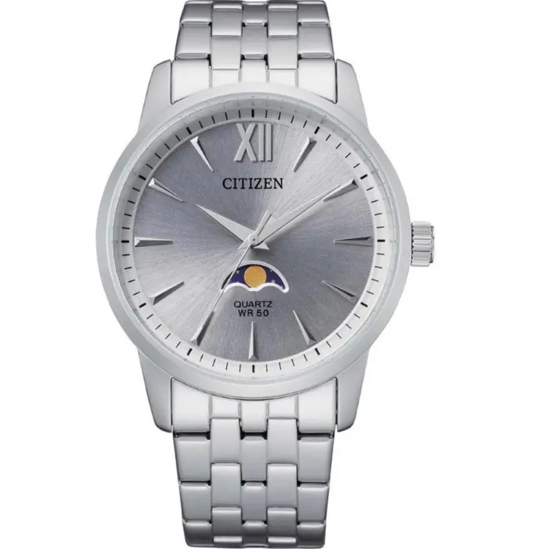 Citizen Stylishly Masculine Silver Stainless Steel Strap Men Watch Ak5000-54A 1