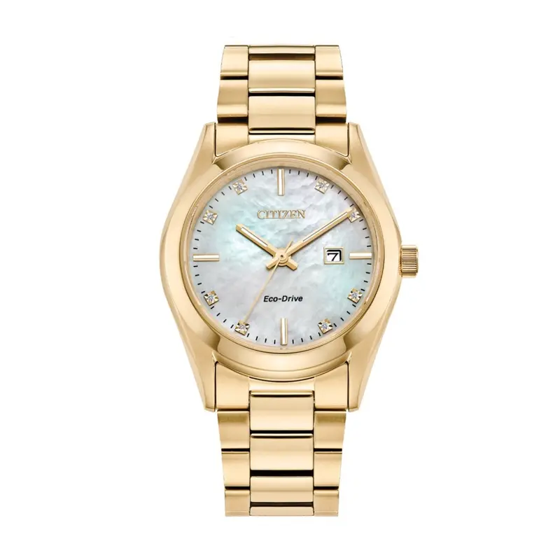 Citizen Timeless Luxury Gold Stainless Steel Watch Ew2702-59D 1