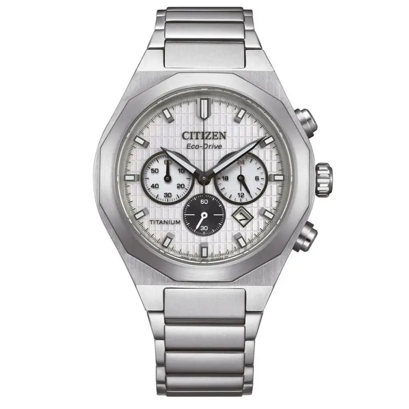 Citizen Zenshin Senkei Titanium Steel Strap Men Watch Ca4690-51A 1
