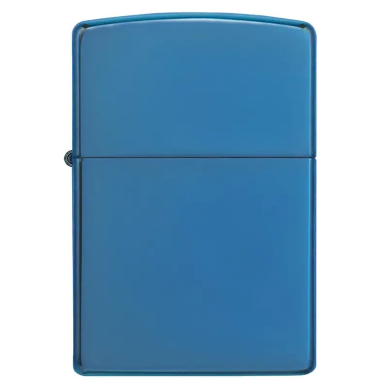 Classic High Polish Blue Zippo Logo Lighter #20446 1