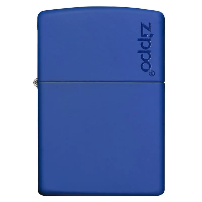 Classic Royal Blue Matte Zippo Logo Lighter #229Zl 1