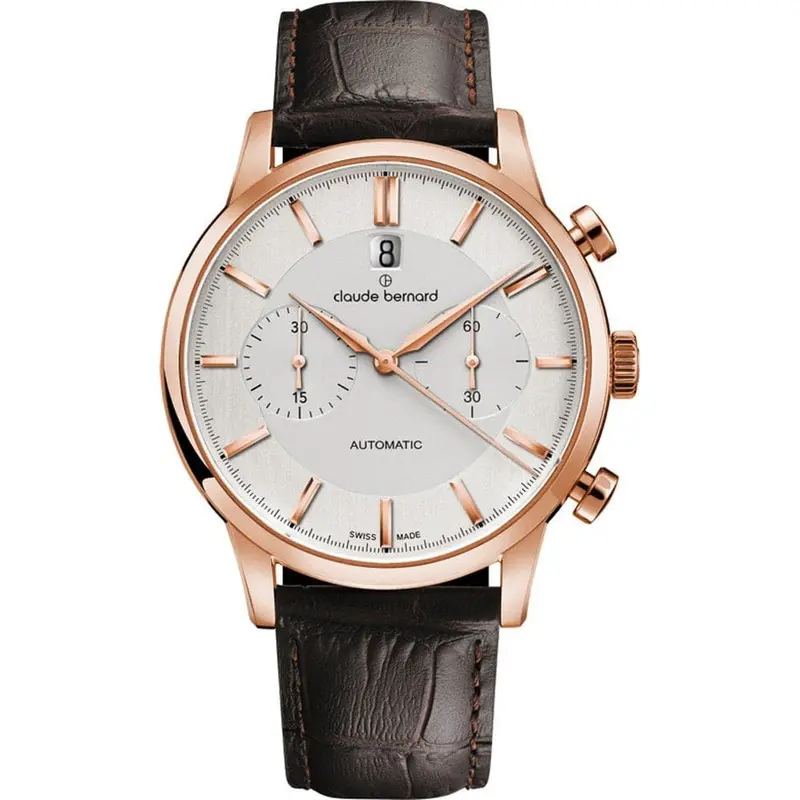 Claude Bernard Cb08001-37R-Air Brown Leather Men's Watch 1