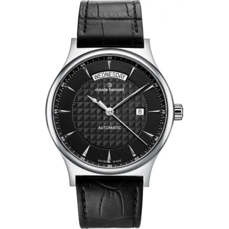 Claude Bernard Classic Cb83014-3-Nin Black Leather Men's Watch 1