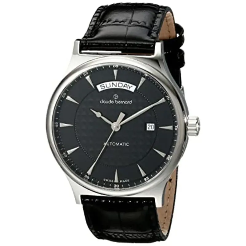 Claude Bernard Classic Cb83014-3-Nin Black Leather Men's Watch 2