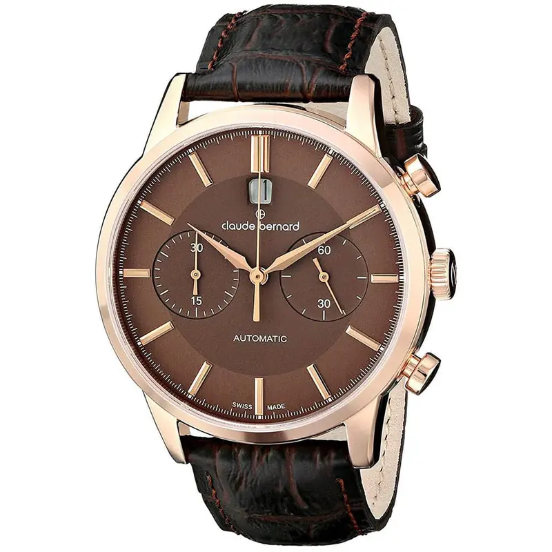 Claude Bernard Swiss Made Automatic Chronograph Cb08001-37R-Brir Men's Watch 2