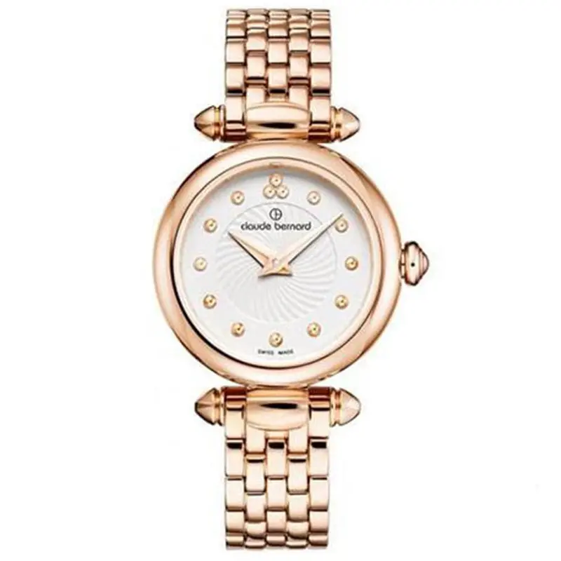 Claude Bernard Swiss Made Swarowski Stones Cb20209-37Rm-Air Women's Watch 1