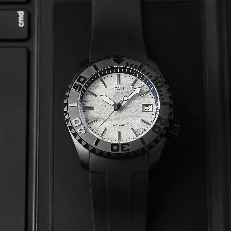 Cloud Breaker - Cwh Special Custom Collective Black Rubber Strap Men Watch Ch-Mod-M38 1