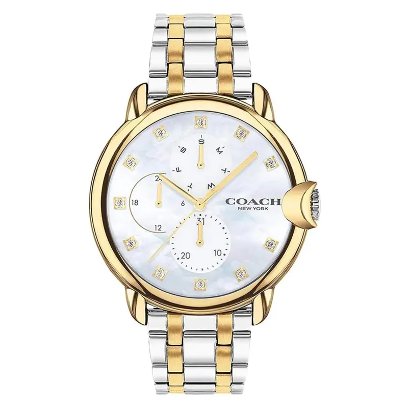 Coach 14503683 Arden White Mother Of Pearl Stainless Steel Women's Watch 1