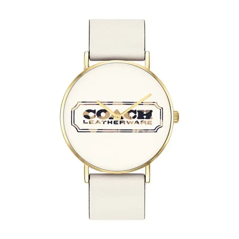 Coach 14503711 White Leather Strap Women's Watch 1