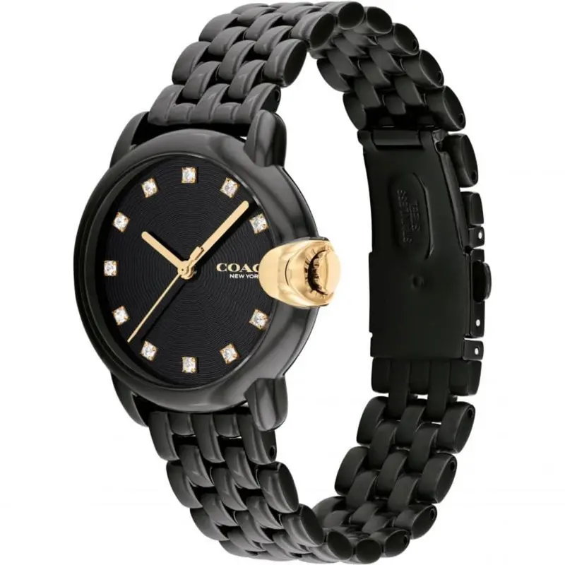 Coach 14503821 Black Stainless Steel Ladies Watch 2