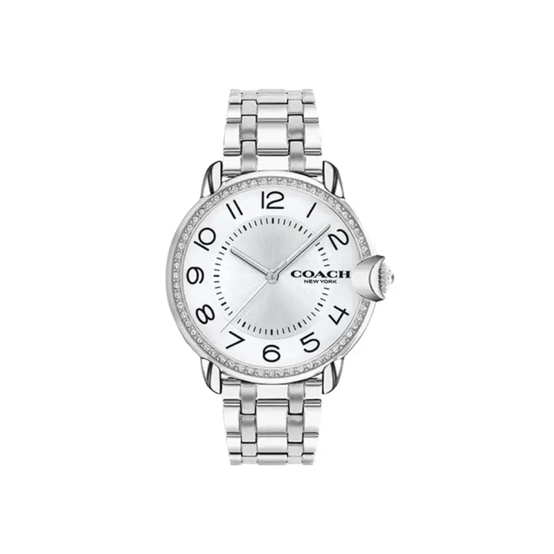 Coach Arden Silver White Dial And Stainless Steel Strap Women Watch 14503808 1