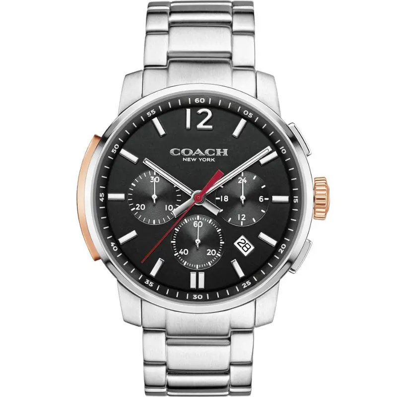Coach Bleecker Chronograph Silver Stainless Steel 14602009 Men's Watch 1