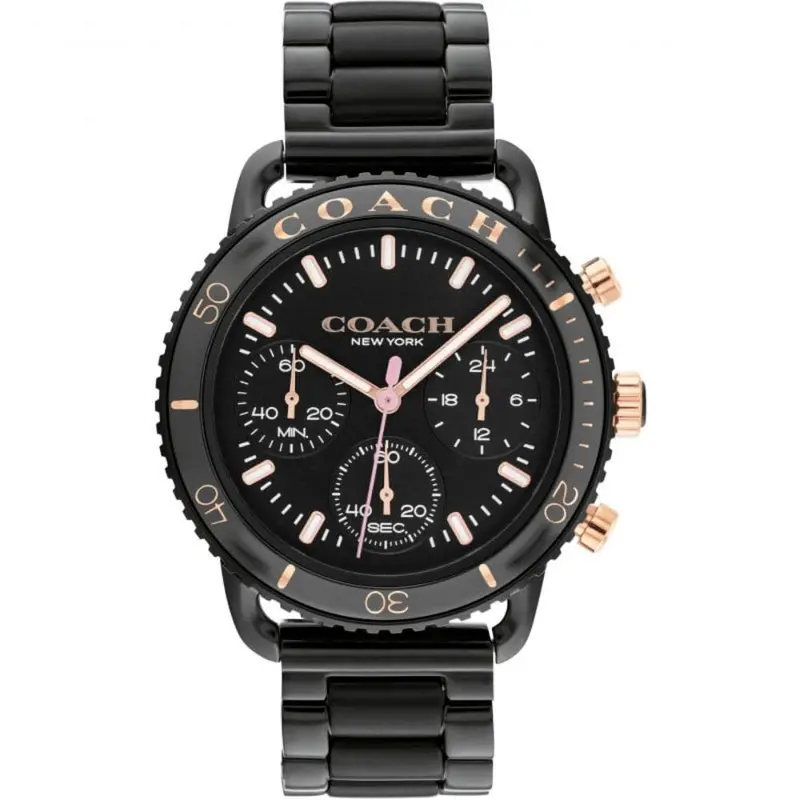 Coach Cruiser Black Dial Stainless Steel Strap Men Watch 14504049 1