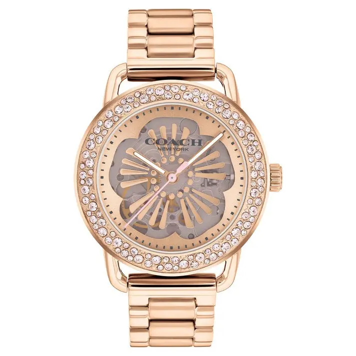 Coach Cruiser Rose Gold Steel Bracelet Watch 14504367 1