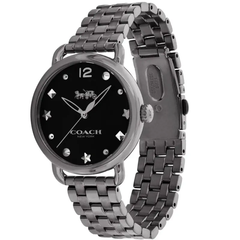 Coach Delancey Analog Quartz Black Stainless Steel 14502812 Women's Watch 2