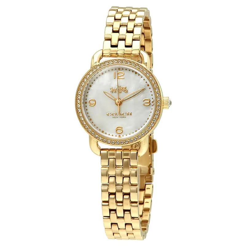 Coach Delancey Analog Quartz Gold Stainless Steel 14502478 Women's Watch 1