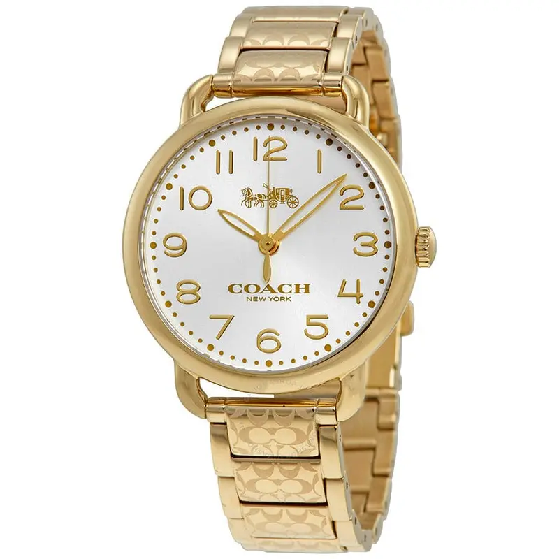 Coach Delancey Analog Quartz Gold Stainless Steel 14502496 Women's Watch 1