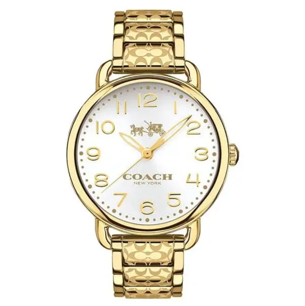 Coach Delancey Analog Quartz Gold Stainless Steel 14502496 Women's Watch 2