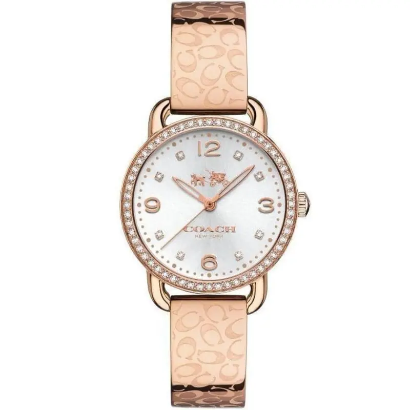 Coach Delancey Analog Quartz Rose Gold Stainless Steel 14502355 Women's Watch 1