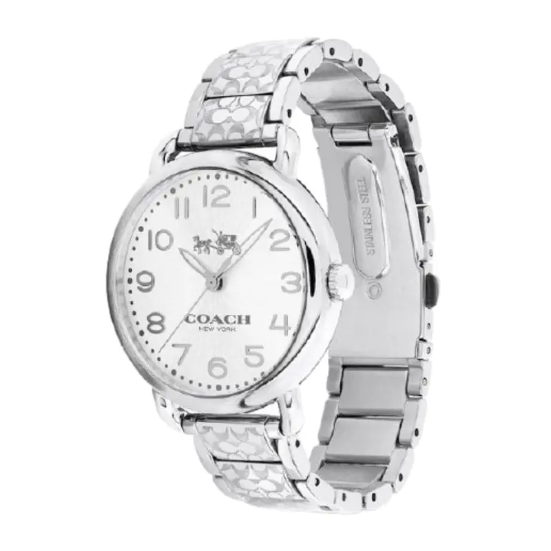 Coach Delancey Analog Quartz Silver Stainless Steel 14502495 Women's Watch 1