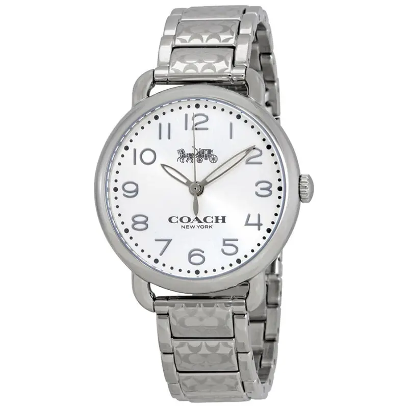 Coach Delancey Analog Quartz Silver Stainless Steel 14502495 Women's Watch 2