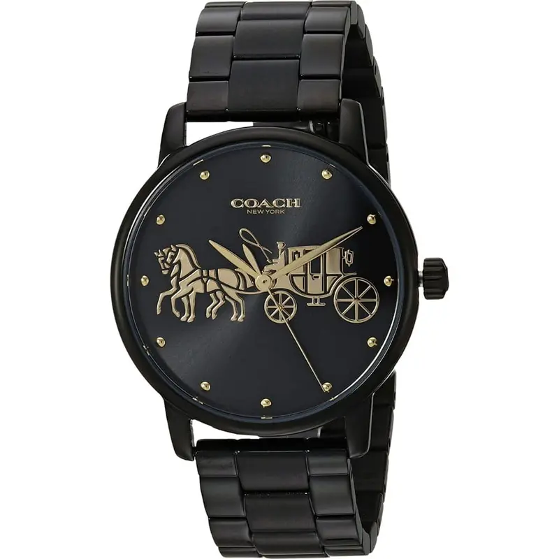 Coach Grand Analog Quartz Black Stainless Steel 14502925 Women's Watch 1