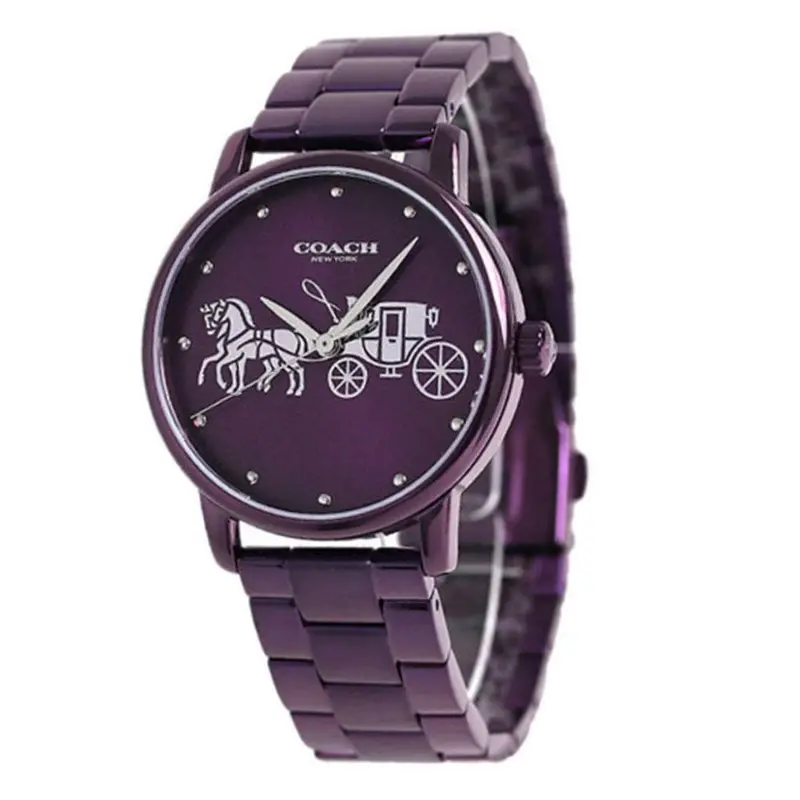 Coach Grand Analog Quartz Purple Stainless Steel 14502923 Women's Watch 1