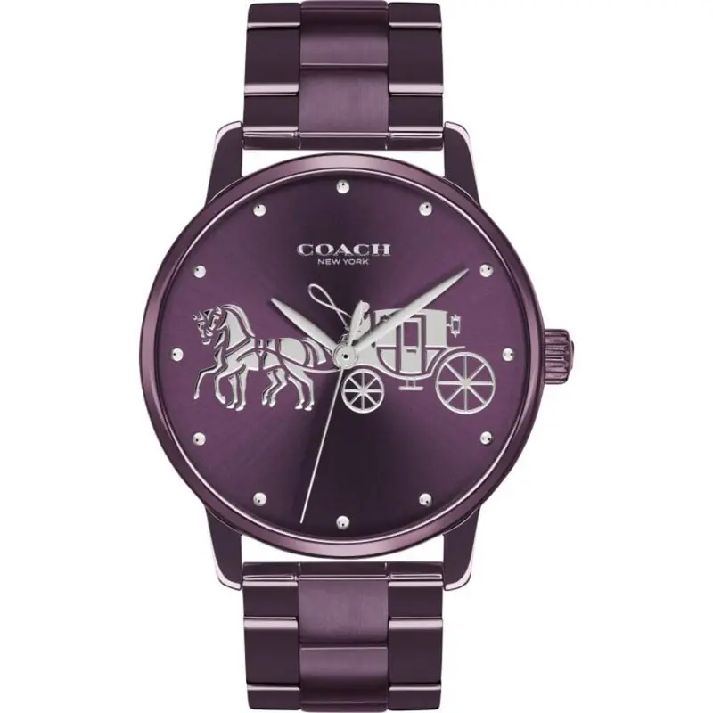 Coach Grand Analog Quartz Purple Stainless Steel 14502923 Women's Watch 2