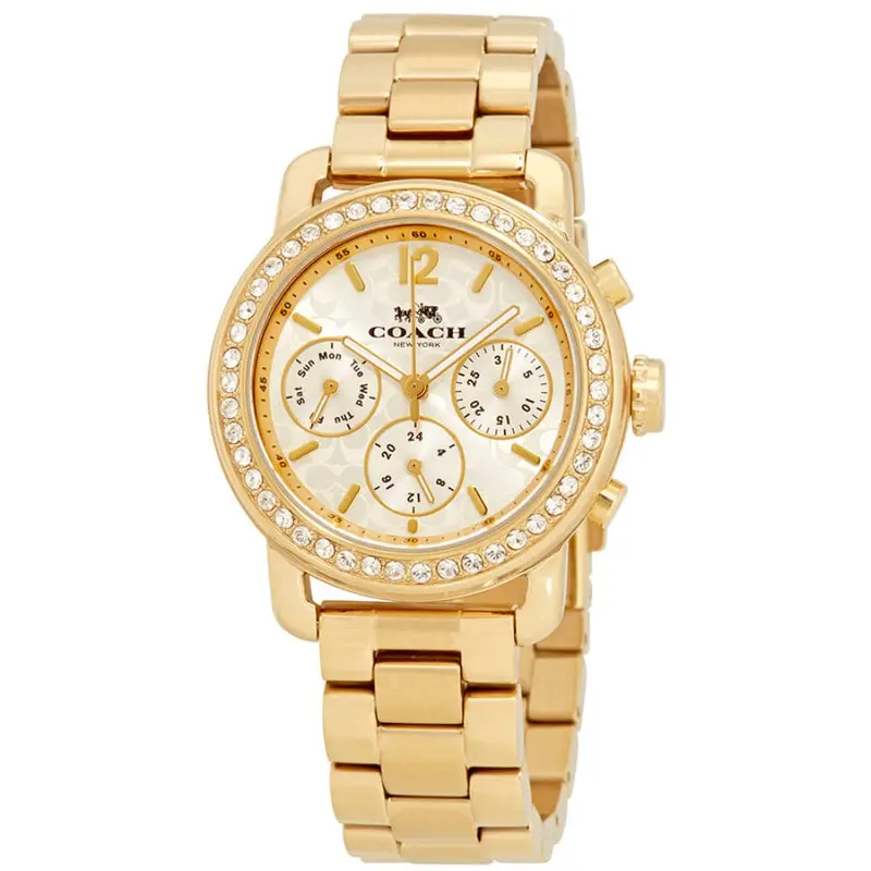 Coach Legacy Sport Chronograph Gold Stainless Steel 14502370 Women's Watch 1