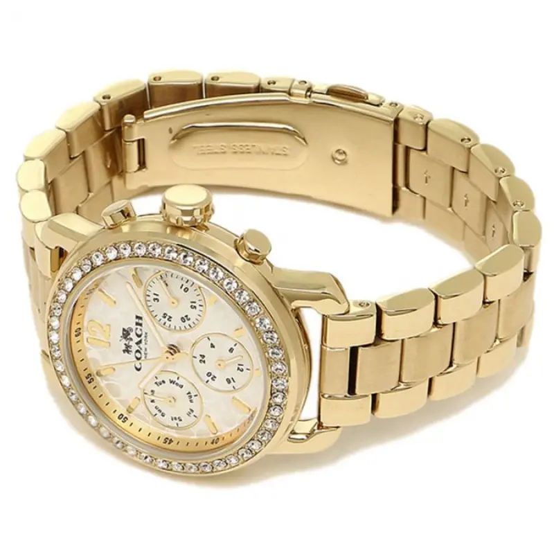 Coach Legacy Sport Chronograph Gold Stainless Steel 14502370 Women's Watch 2