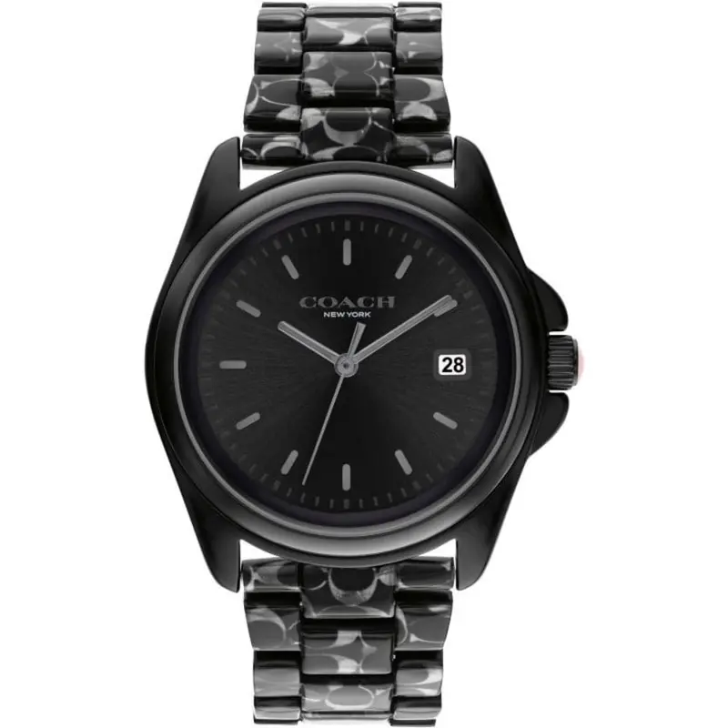 Coach New York Black Dial Stainless Steel Strap Women Watch 14504186 1