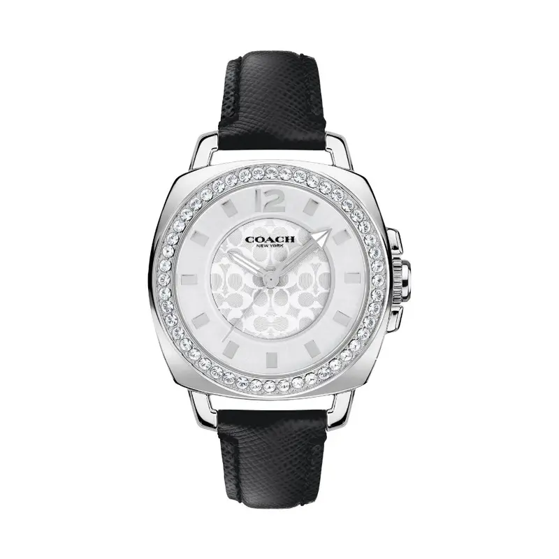 Coach New York Black Leather Strap Women Watch 14503152P 1