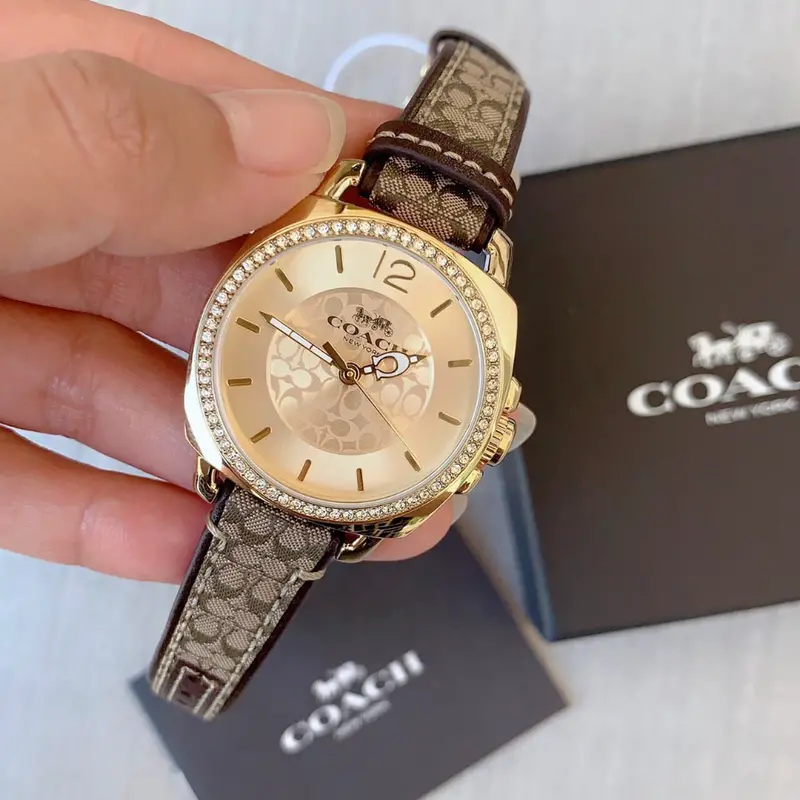 Coach New York Brown Leather Strap Women Watch 14503150P 2