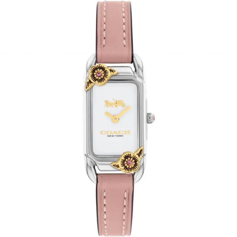Coach New York Cadie Pink Leather Strap Women Watch 14504037 1